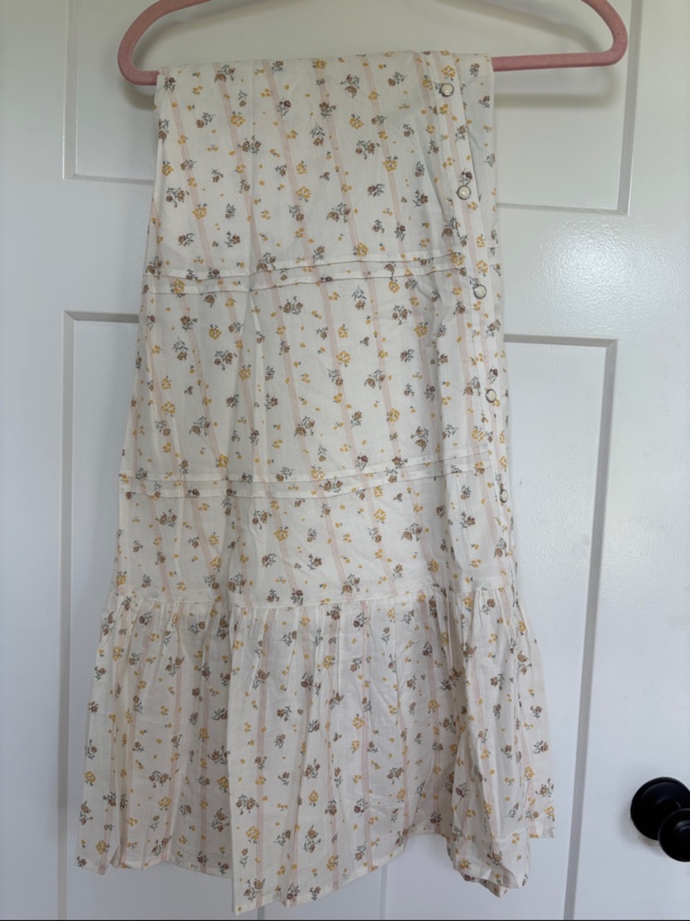 Sendero prairie skirt in dust bloom. Cotton, made in India, NWT
